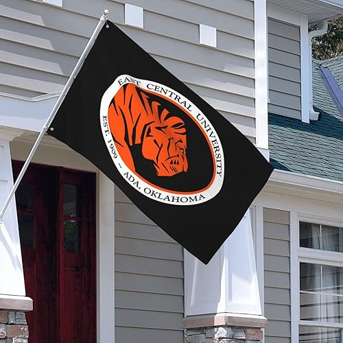 Miniatura 7 de East Central University Logo 3 x 5 pies Bandera decorativa para exteriores, bandera de jardín, bandera individual para exteriores