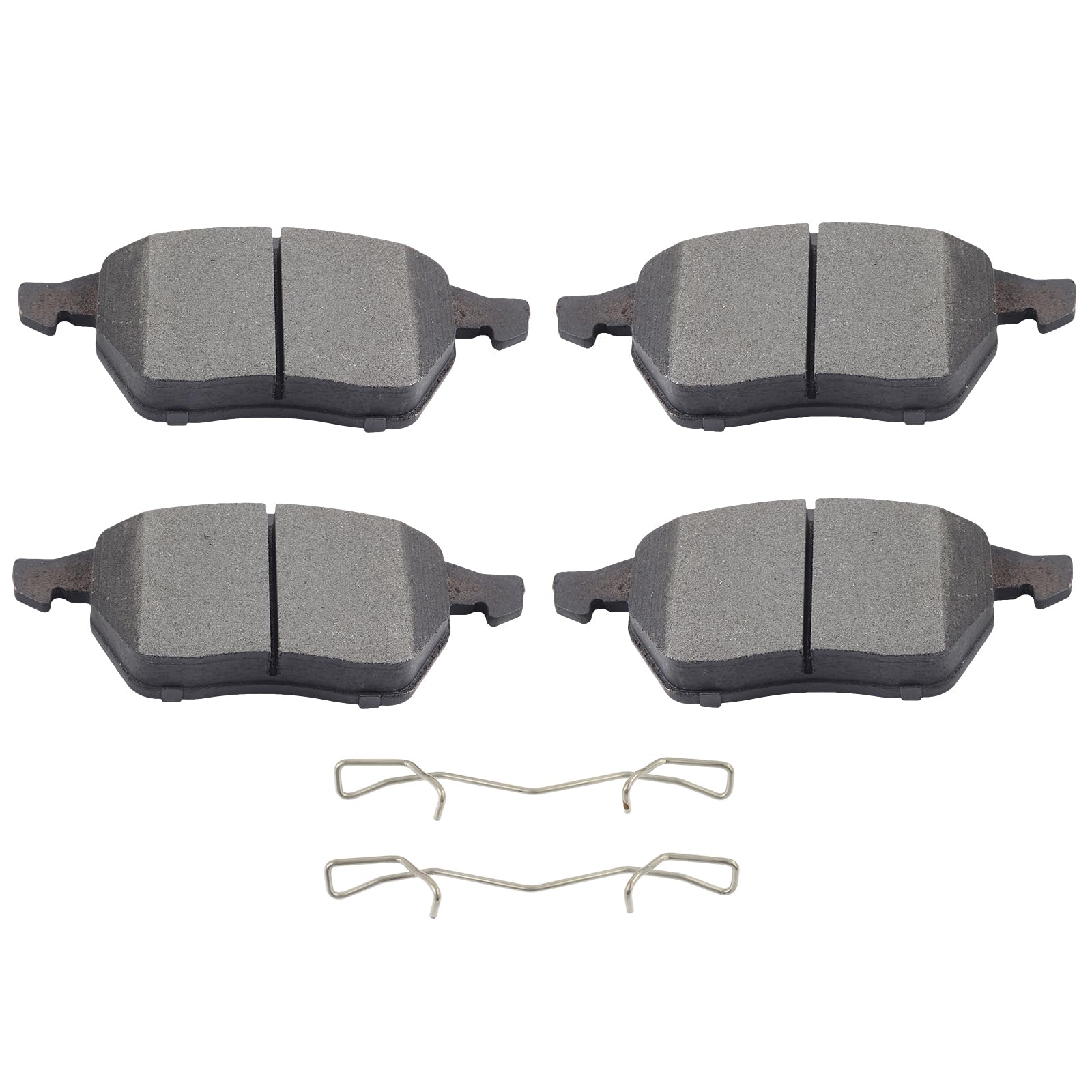 SCITOO D840 Front Semi-Metal Brake Pads Sets Fit For Audi A4 1999-2008,For Audi A4 Quattro 1999-2006,For Audi A6 1998-2004,For Audi A6 Quattro 1998-2004,For Volkswagen For Passat 1999-2005