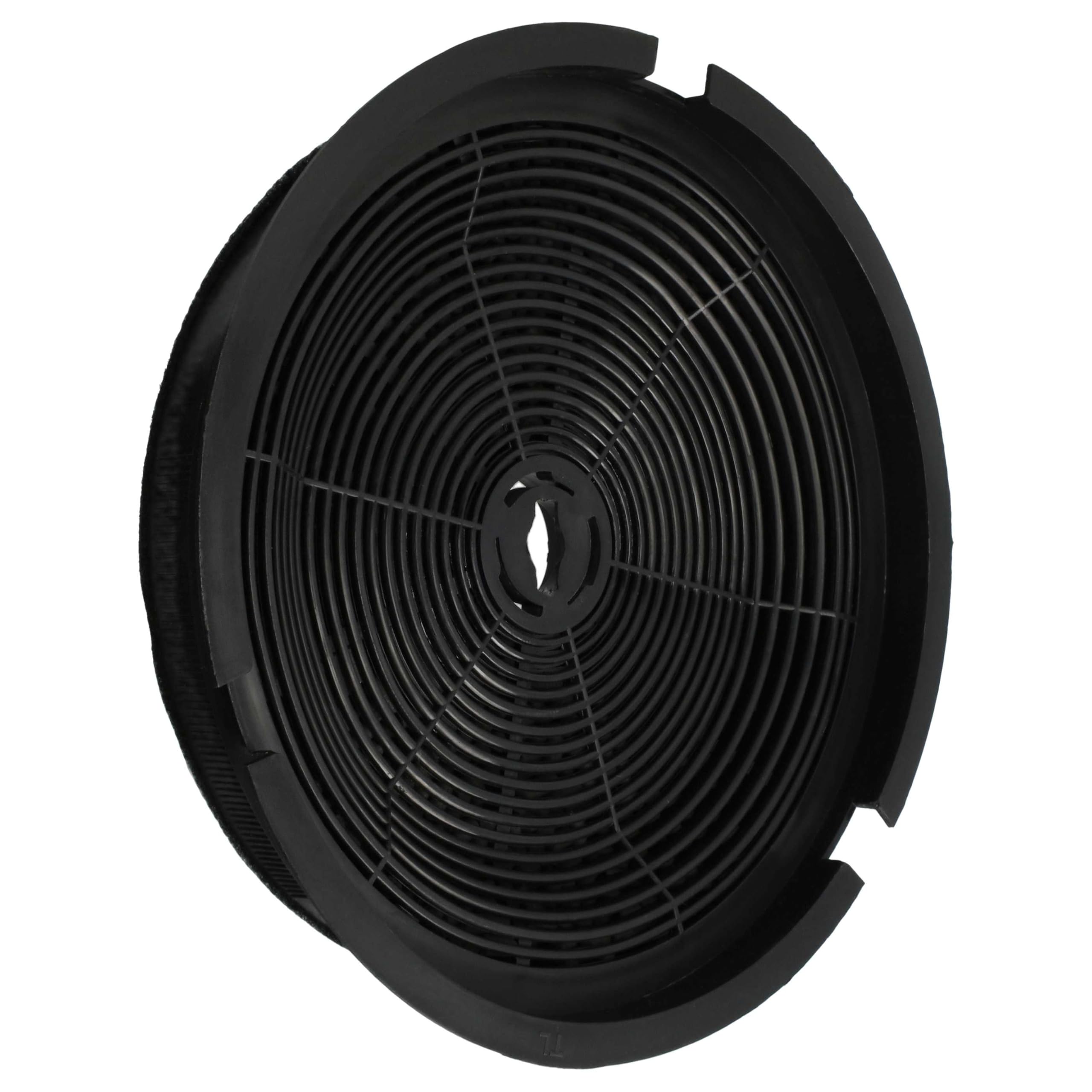 vhbw 10x filtro de carbón activado compatible con Etna 4410 NZT, 4410 NRVS, 4420 NWT, 4420 NRVS, 4400 NZT, 4400 NRVS campanas cocina - 19 cm