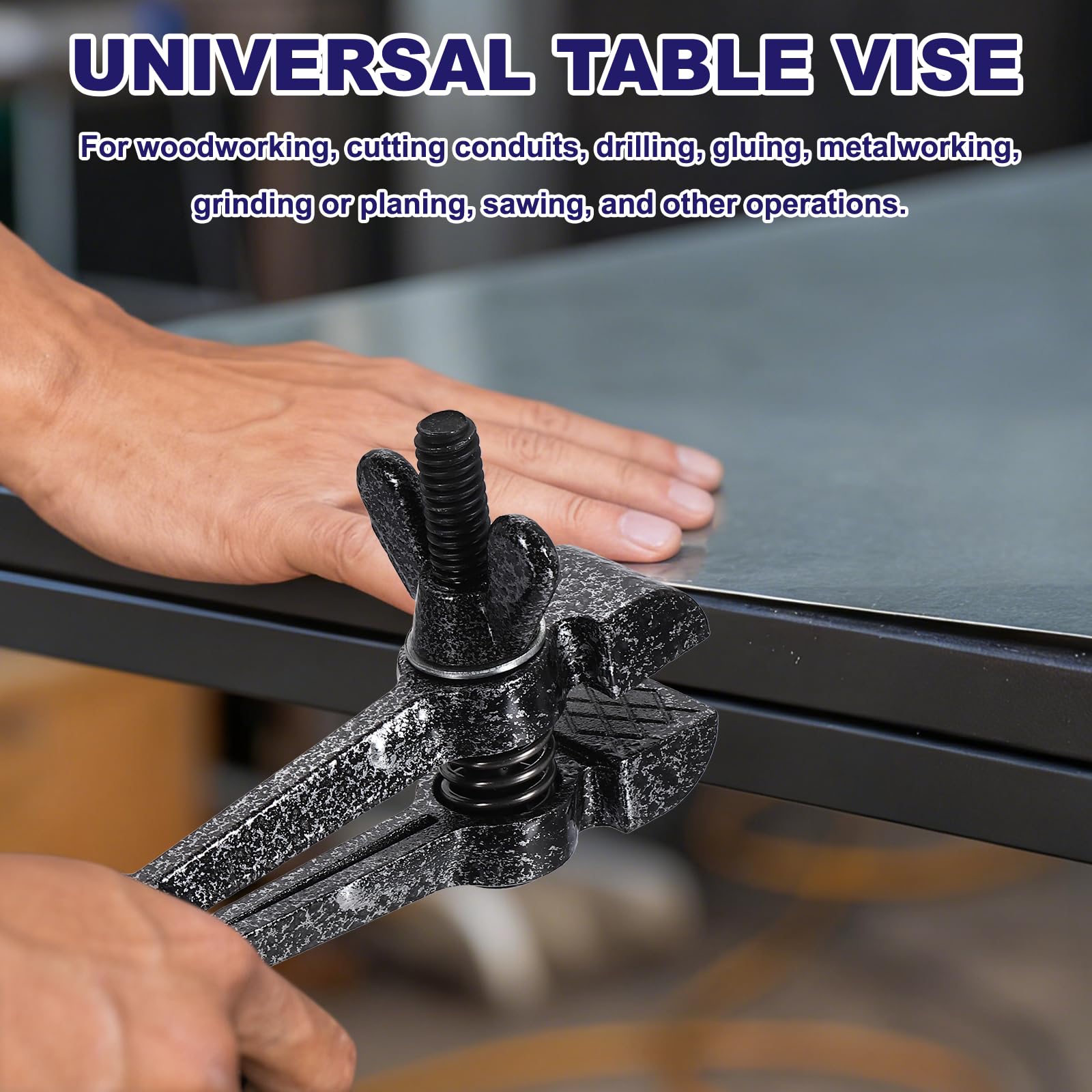 QUARKZMAN 2 Pezzi Morsetto Universale 1-1/2" 1-17/32" 38/39mm Nero