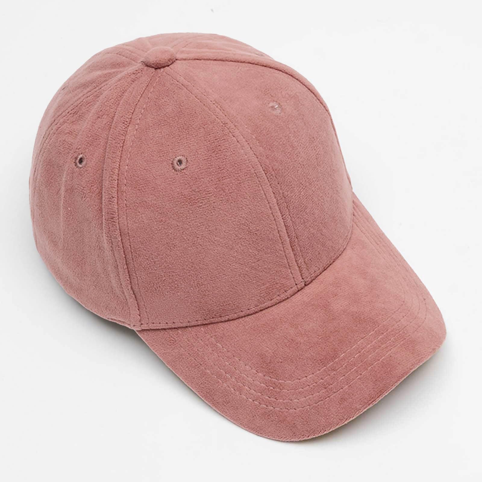 Women's Men's Suede Baseball Cap Faux Suede Leather Classic Hat Adjustable Plain Hats Casual Baseball Comfy Sun Caps — view 2