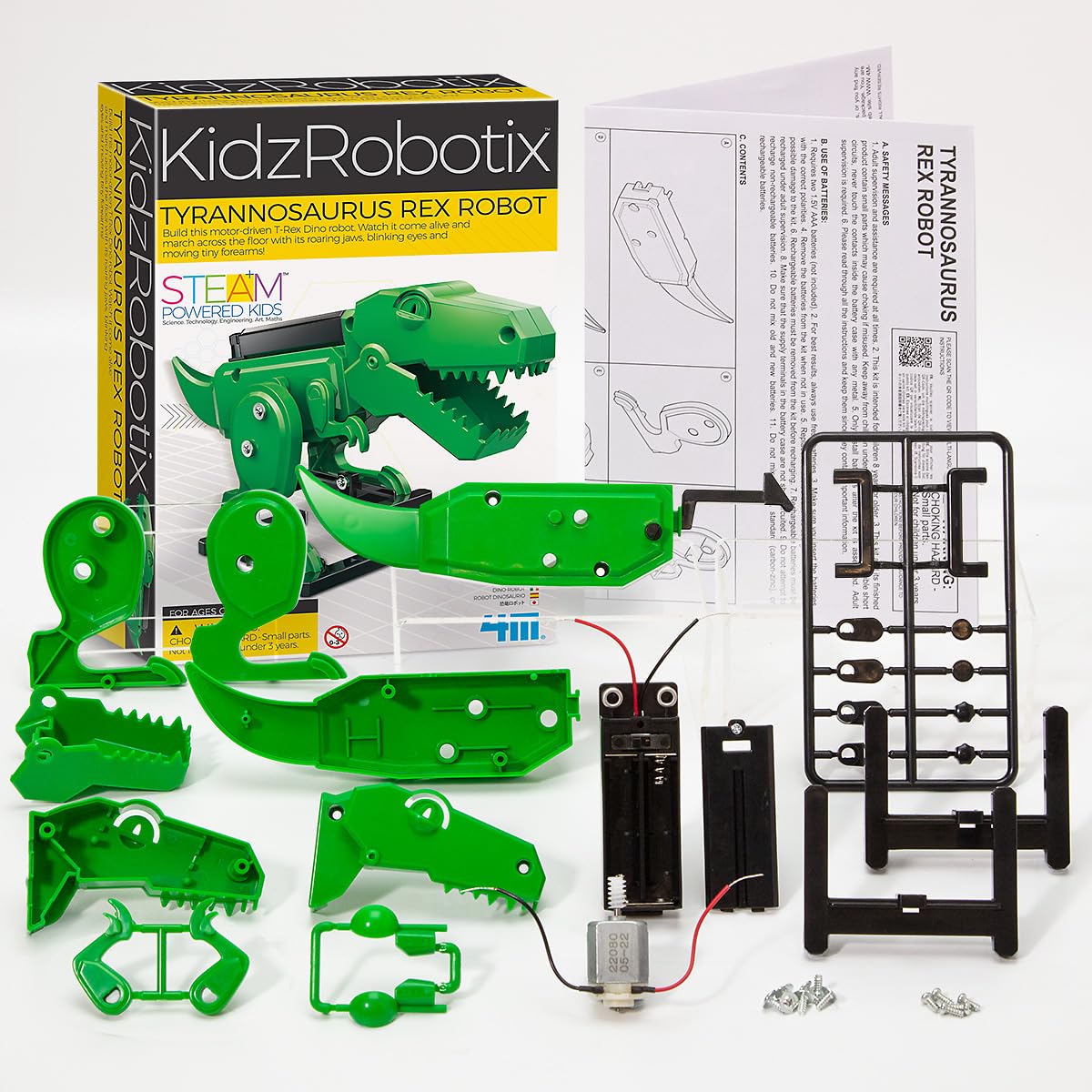 Amazon.com: 4M Tyrannosaurus Rex Robot Building Kit for Kids Ages
