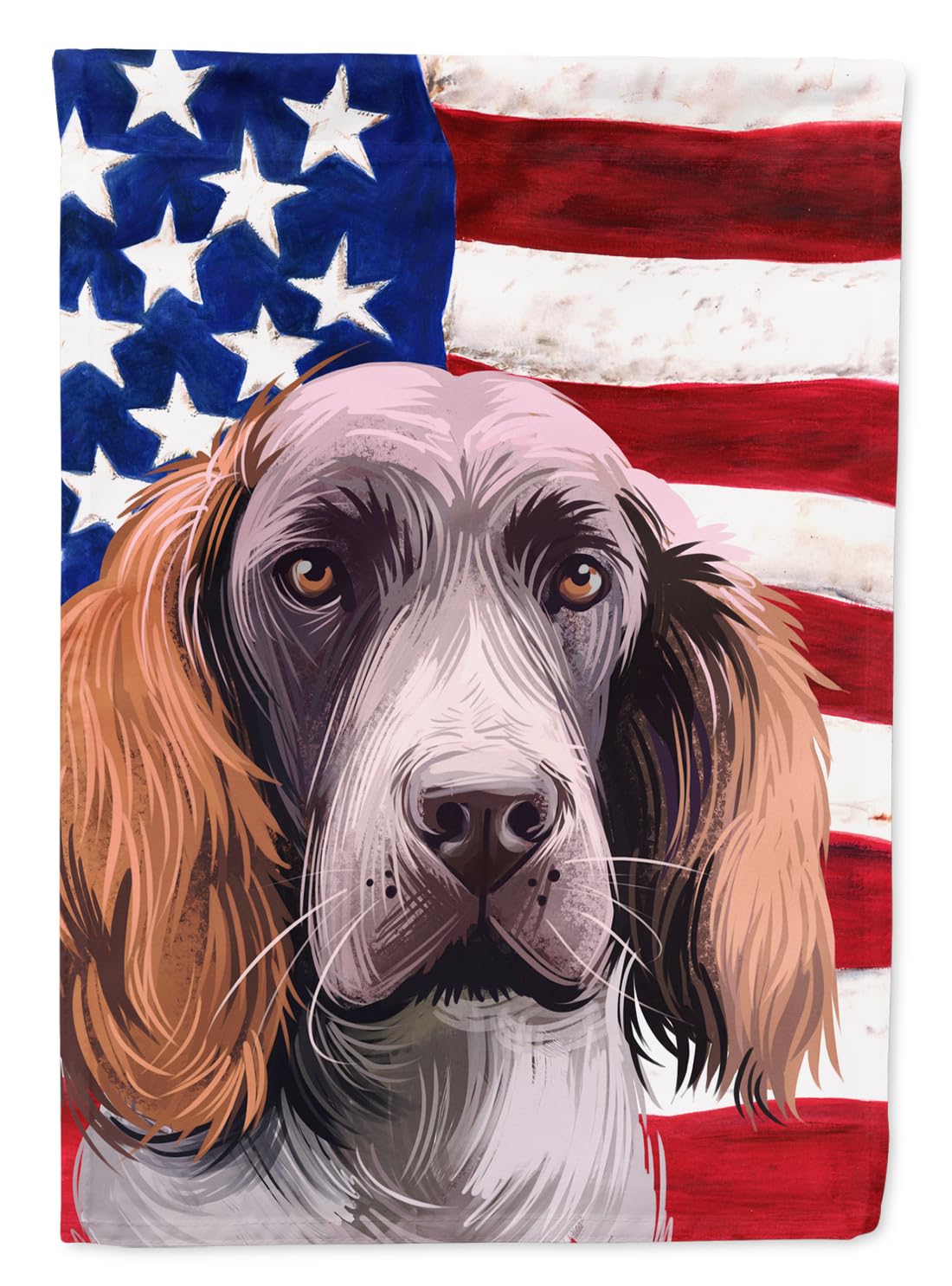 Drapeau de jardin Spaniel Allemand multicolore pour décorer votre extérieur avec élégance
