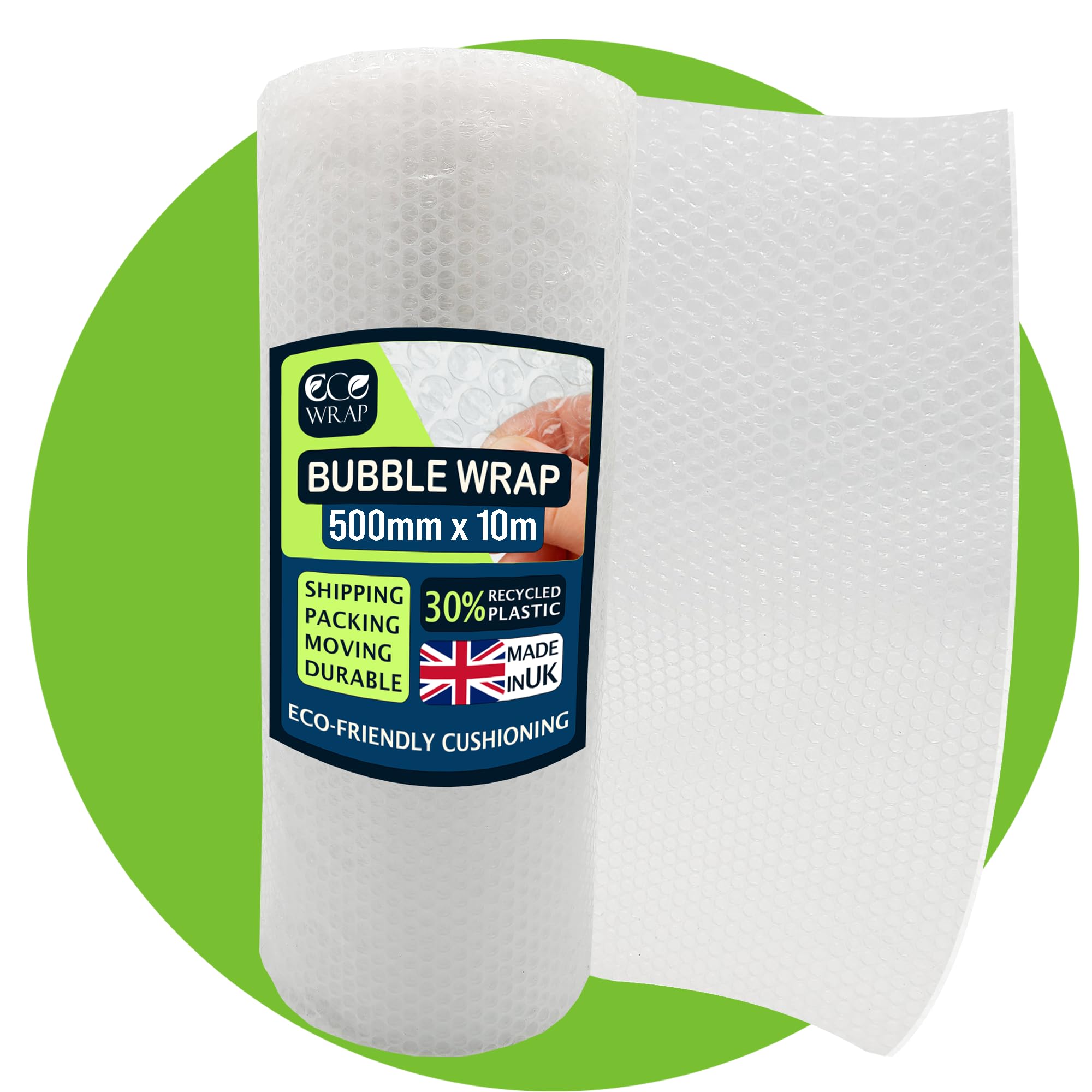 White Bubble Wrap Premium Quality Material For Fragile Items, House Moving, Storage & Shipping, Environmentally Friendly And Cost Effective (500Mm X 10M)