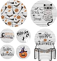 Vista 8 de París - Juego de 4 posavasos para bebidas, 4 pulgadas, románticos, estilo francés, torre Eiffel, absorbentes, de cerámica de diatomita, para mesa