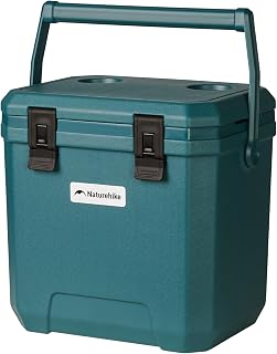 Naturehike Pro 18/25 QT Hard Cooler, Thick PU Insulation Ice Chest with Long-Lasting Ice Retention, Portable Cooler Box for Beach Camping Picnic Fishing Tailgating, Lightweight Durable Construction
