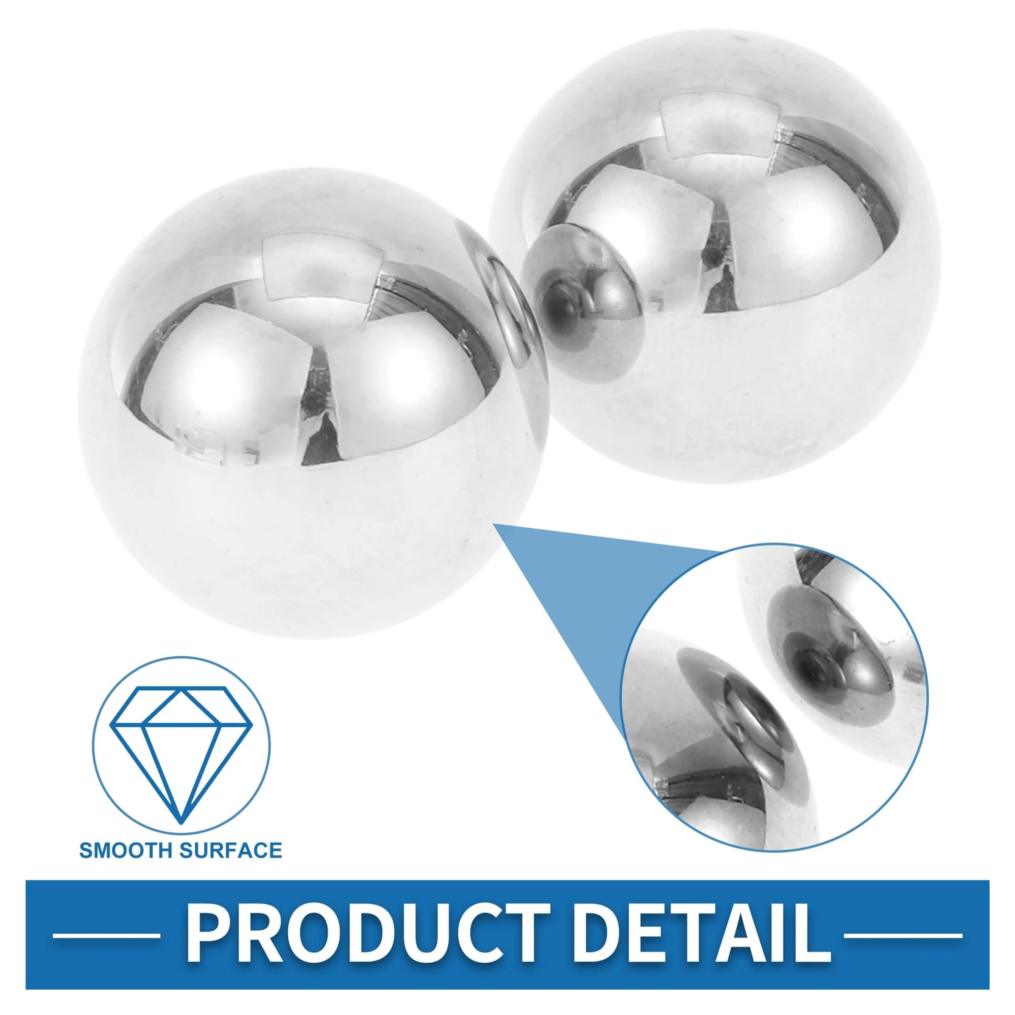 Bola De Rodamiento De Acero De Precisión, Tono Plateado, 33,0 Mm