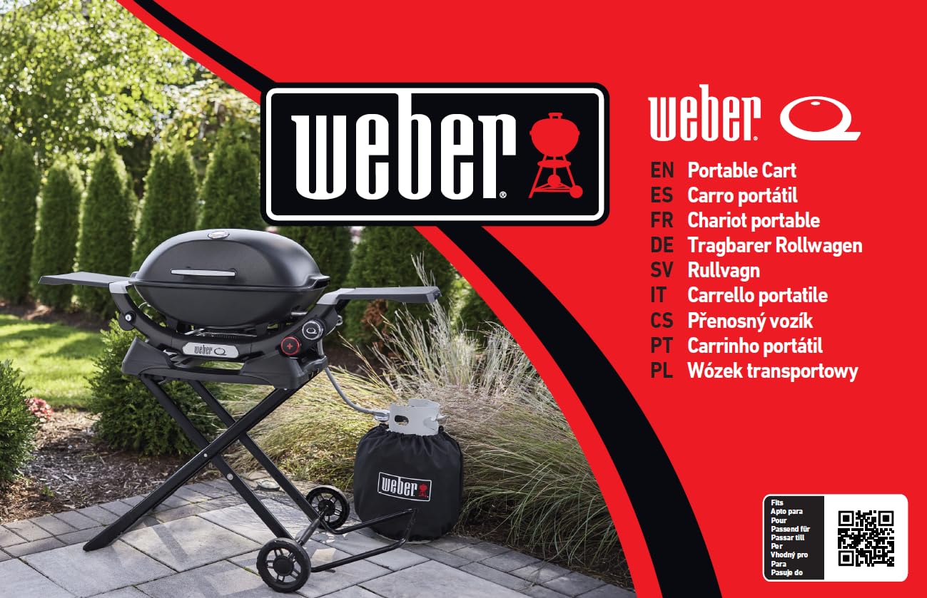 Weber Chariot Portable, Compatible avec Les séries Q1XXN et Q2XXN