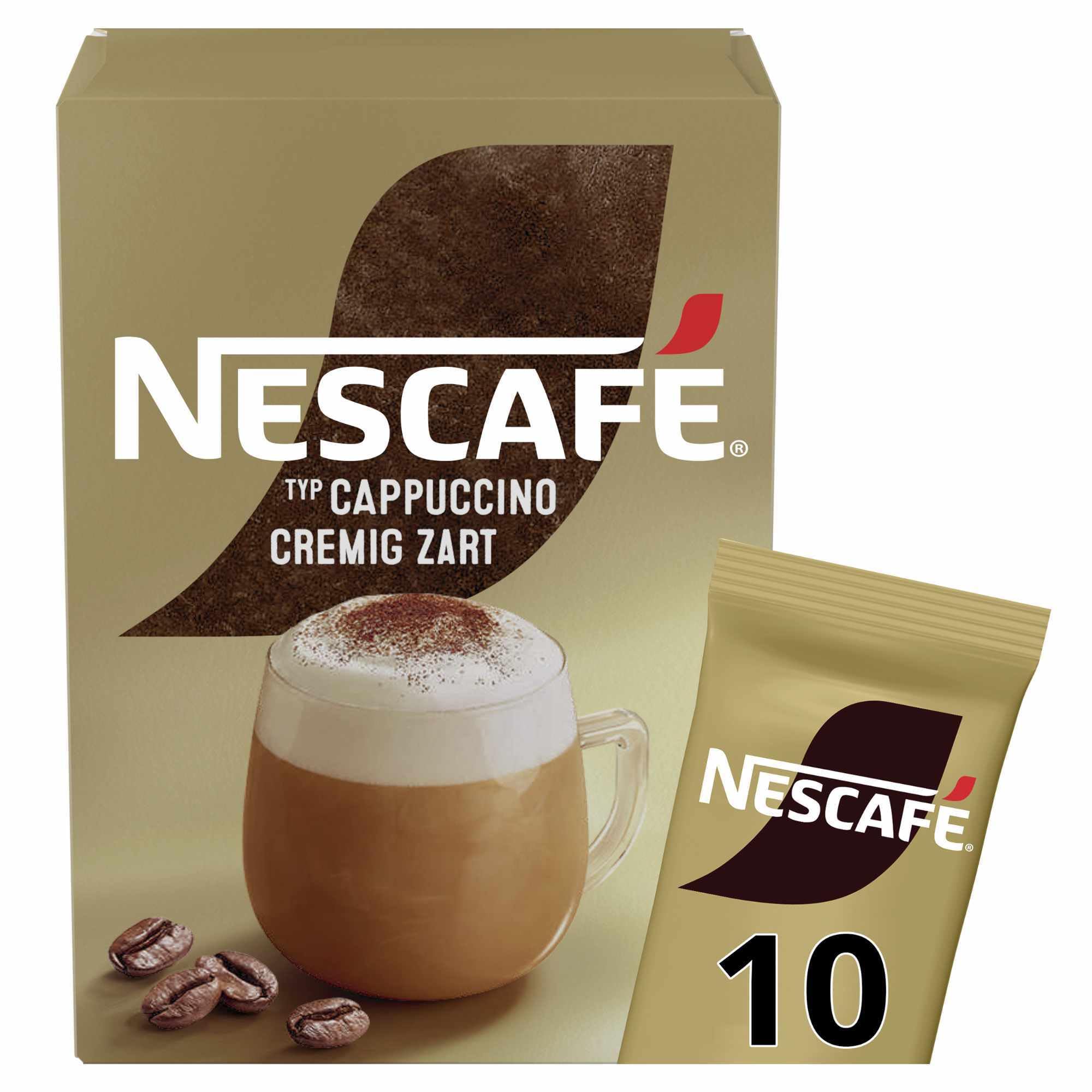 usy Bundle für Nescafe Gold Typ Cappuccino Cremig Zart Getränkepulver 12x140g Packung (120x14g Sticks) + usy Block