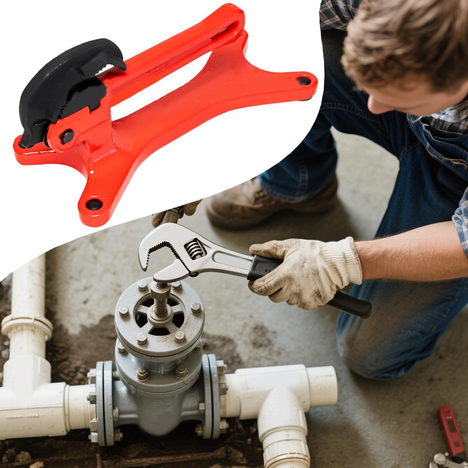 Morsetto per tubi portatile, morsa di serraggio a ingranaggi, strumento di base solido leggero, 27 x 11,5 x 12,5 cm, attrezzatura portatile per spazi ristretti, idraulici, banco da lavoro