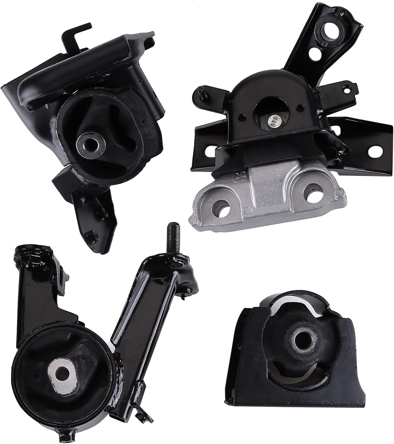 4 PCS Engine Motor Mount Trans Mount Fits for Toyot-a RAV4 2006-2008 2.4L Automatic Transmission Replace A62012 A62049HY A62050 A62064
