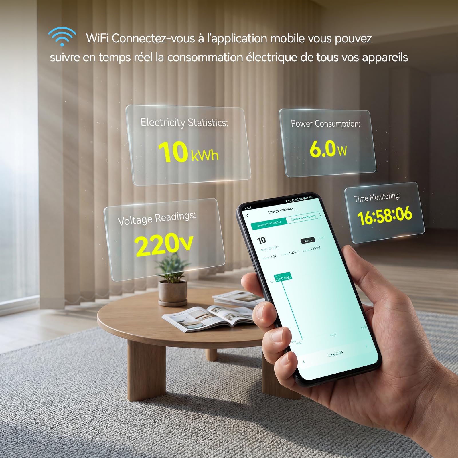 BSEED Prise Connectée WiFi, Prise Programmable Electrique avec PD 20W USB/TYPE C, Fonction de surveillance énergétique, Compatible avec Alexa/Google Home/Tuya APP, 86mm, 2Pack, Blanc