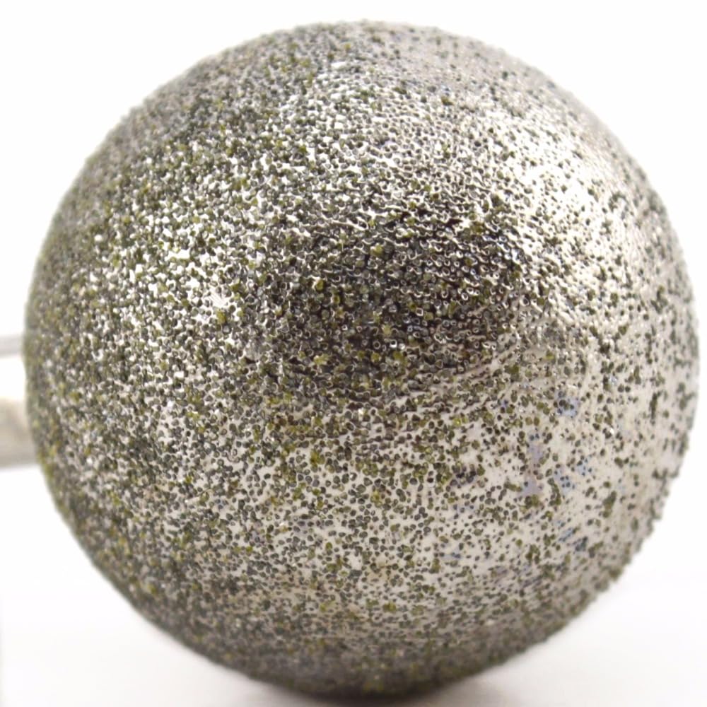 Fresa abrasiva diamantata con testa sferica da 15-50 mm di diametro, punte montate rivestite, frese a sfera rotonda, gambo, grana 6, 80, utensili grossolani for pietra wanglan(Head Diameter 40mm)