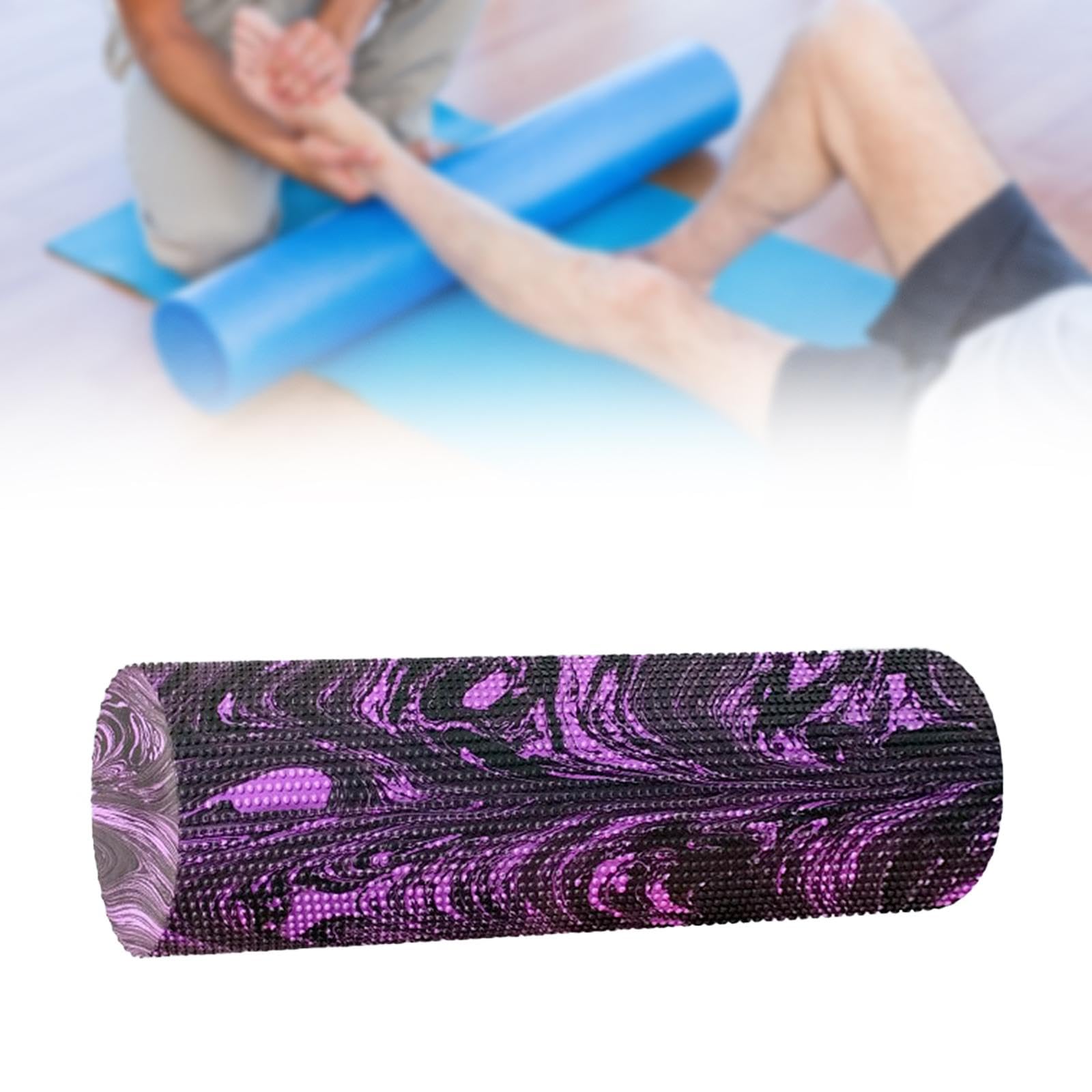 harayaa Rodillo de Espuma Redondo de EVA de Alta Densidad para Masaje de Tejido Profundo, de Ejercicios de Pilates, Adecuado para Entrenamien