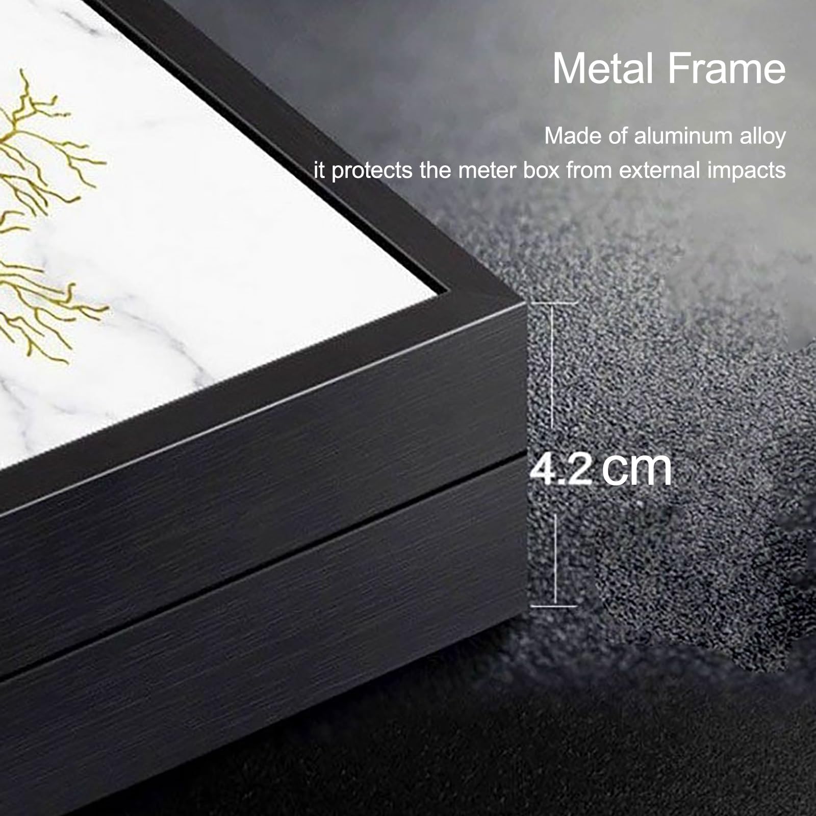 Copertura del Quadro Elettrico Decorativa Dipinti Decorativi Che Bloccano Le Pareti, Copri Quadro Elettrico Pannello Interruttore per Casa Hotel(Black-A,60 * 120cm/23.6 * 47in)