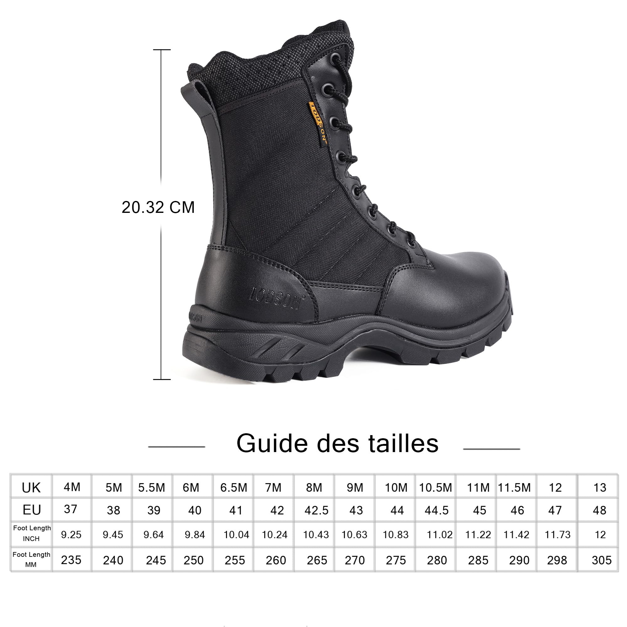 Bottes de Militaires travail tactiques Hommes légères rangers de Randonnée moto combat montante bottines cuir Avec fermeture éclair