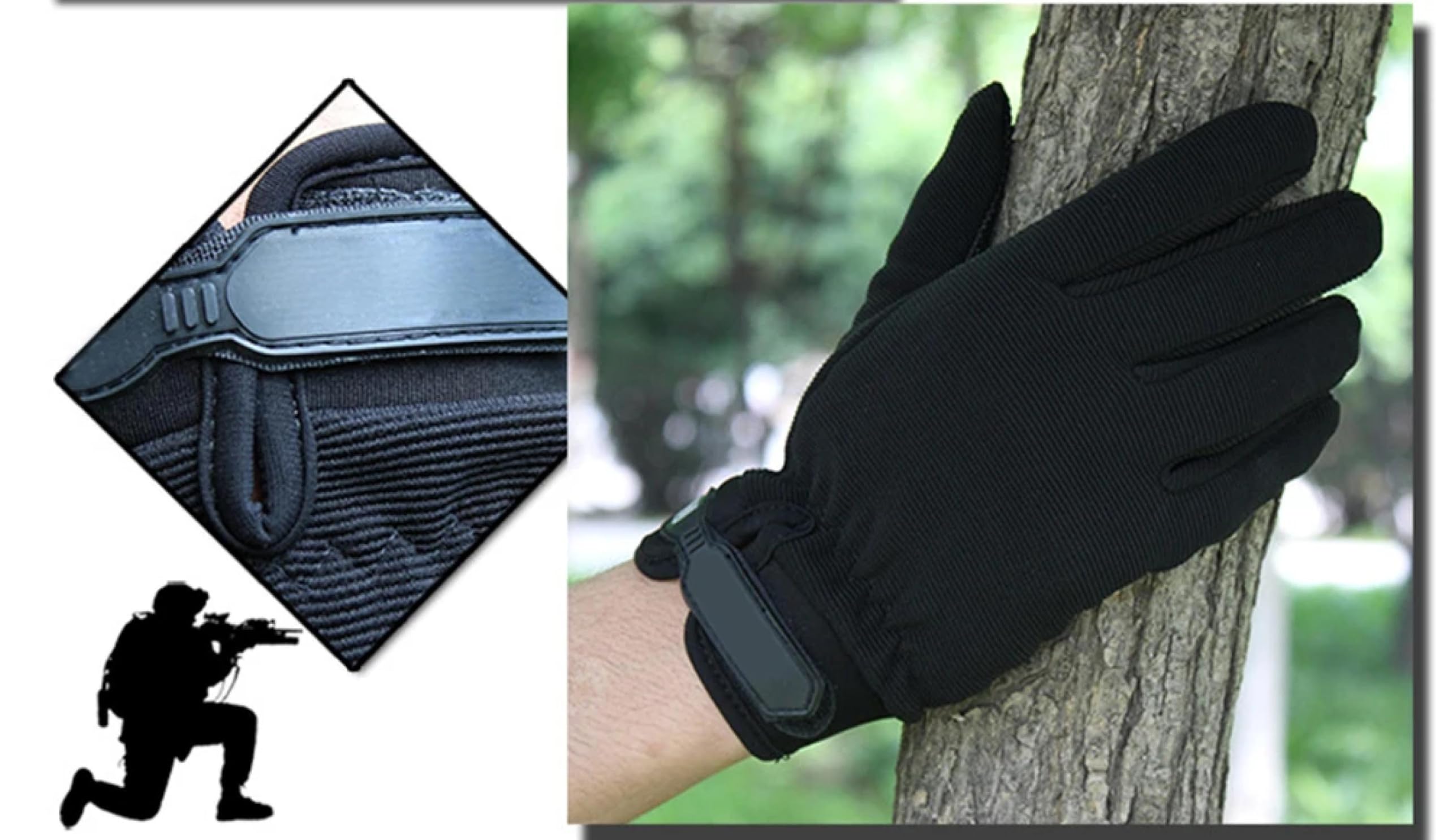 SiVaji Guantes Invierno Hombre Mujere Gloves Guantes De Pesca para Hombre Guantes De Equitación Transpirables Al Aire Libre Bicicleta Táctica Antideslizante