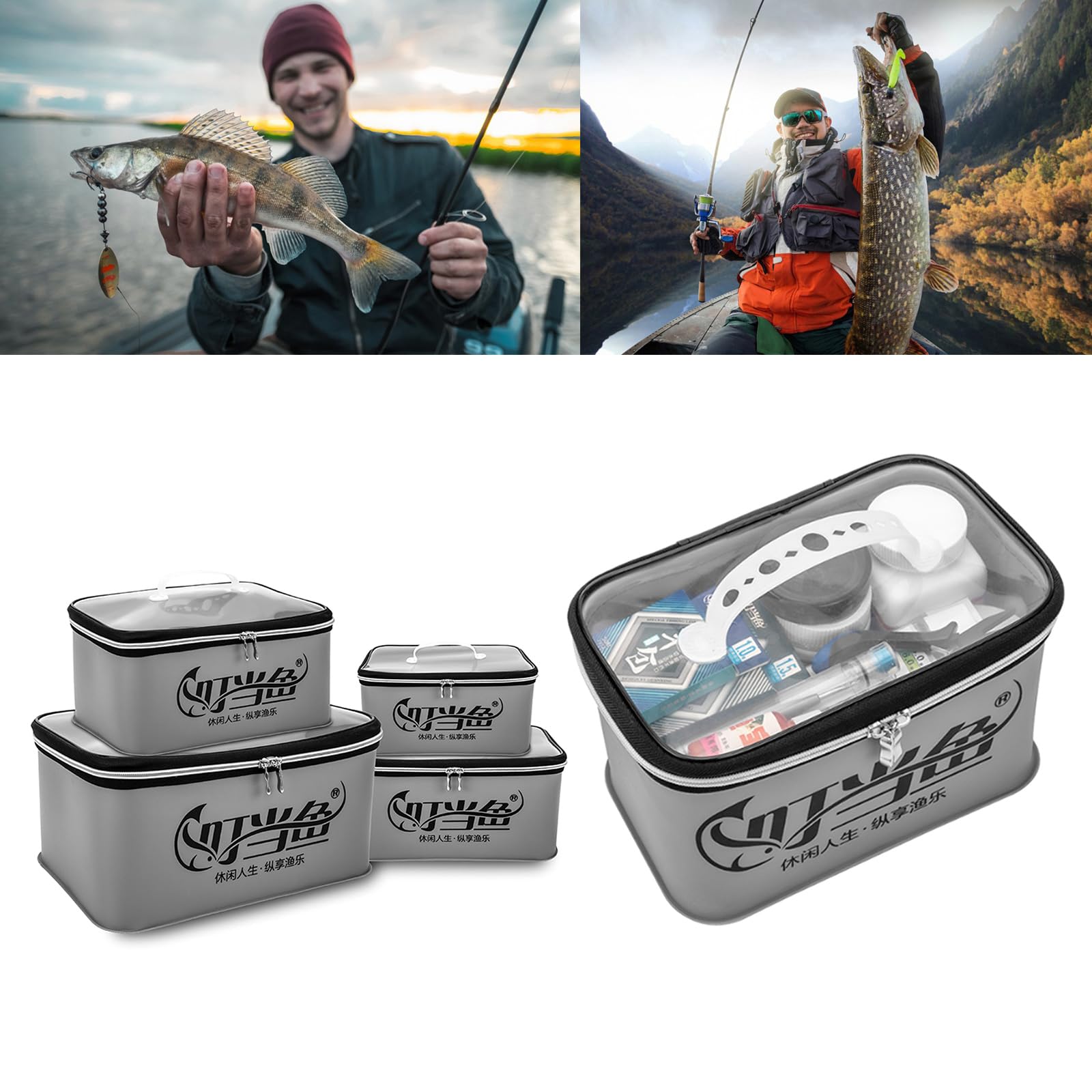 Fishing Hook Baits Carrying Box Tool Set Case Fishing Accessories Storage Box Multifunctional Fishing Tackle Suitcases