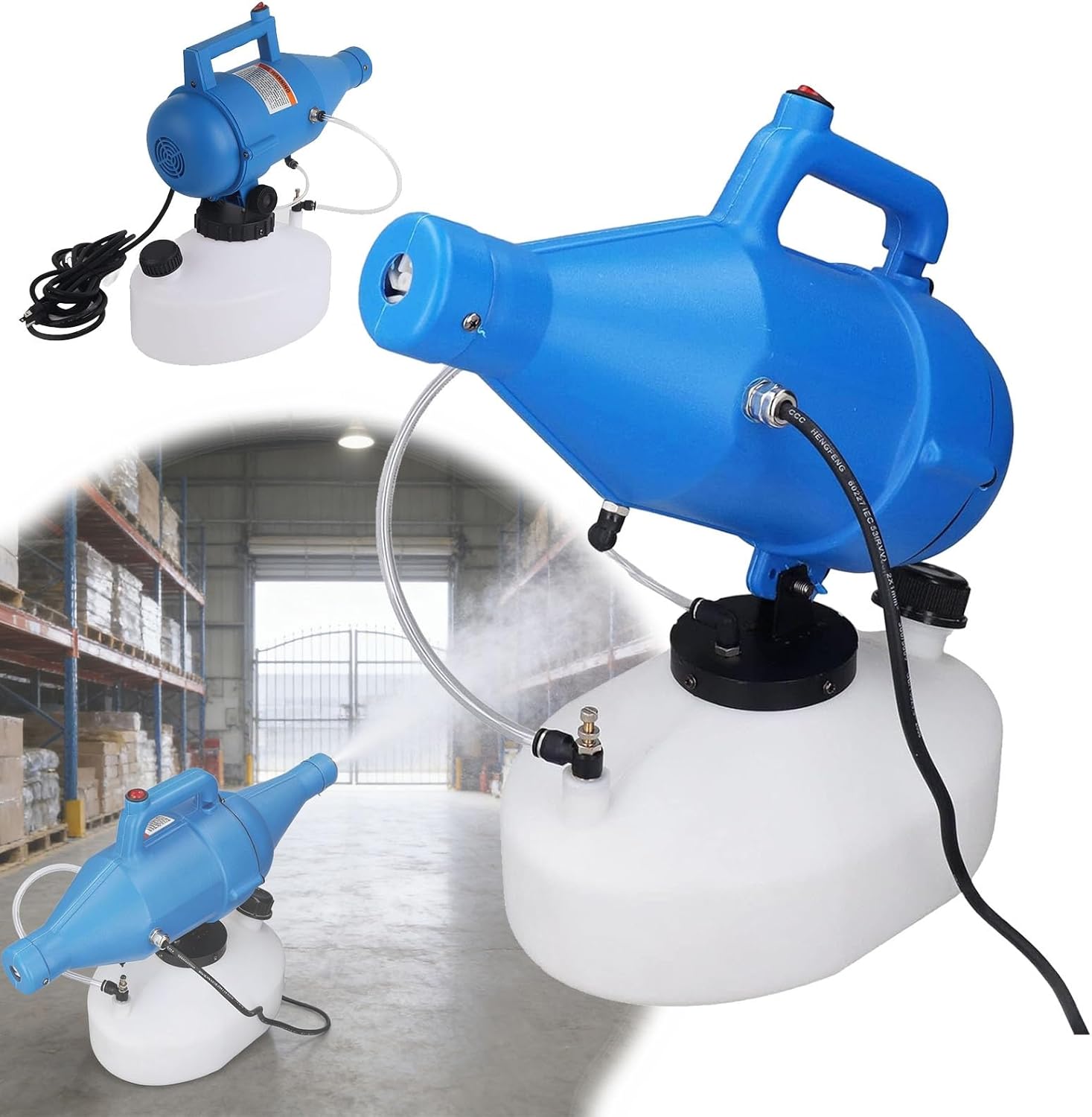 Portable Ultra-Low Volume Cold Fog Sprayer, Corded Electric Sprayer, Portable Electric Sprayer for Indoor and Outdoor Lawn and Garden Use.