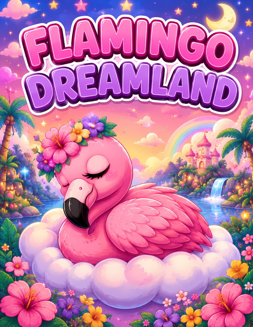 Flamingo Dreamland: Cute Flamingo Coloring Book for Kids Ages 4–8 | Fun Dreamy Adventures and Easy Coloring Pages