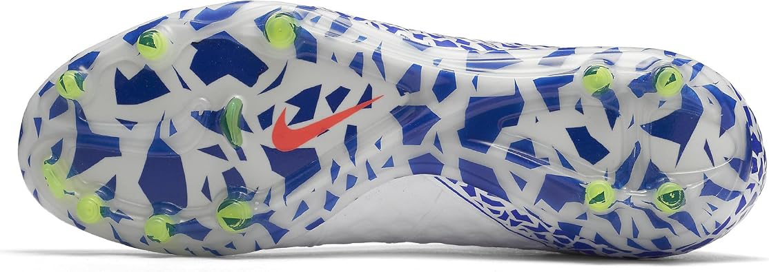 Nike WMNS Hypervenom Phantom II FG 718752-164 White/Blue/Crimson Women's Soccer Cleats (8 2A(N) US)