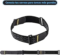Vista 7 de Trilancer Correas elásticas de cincha con tiras antideslizantes, 12 x 2 pulgadas (paquete de 8) correas de gancho y bucle multiusos resistentes