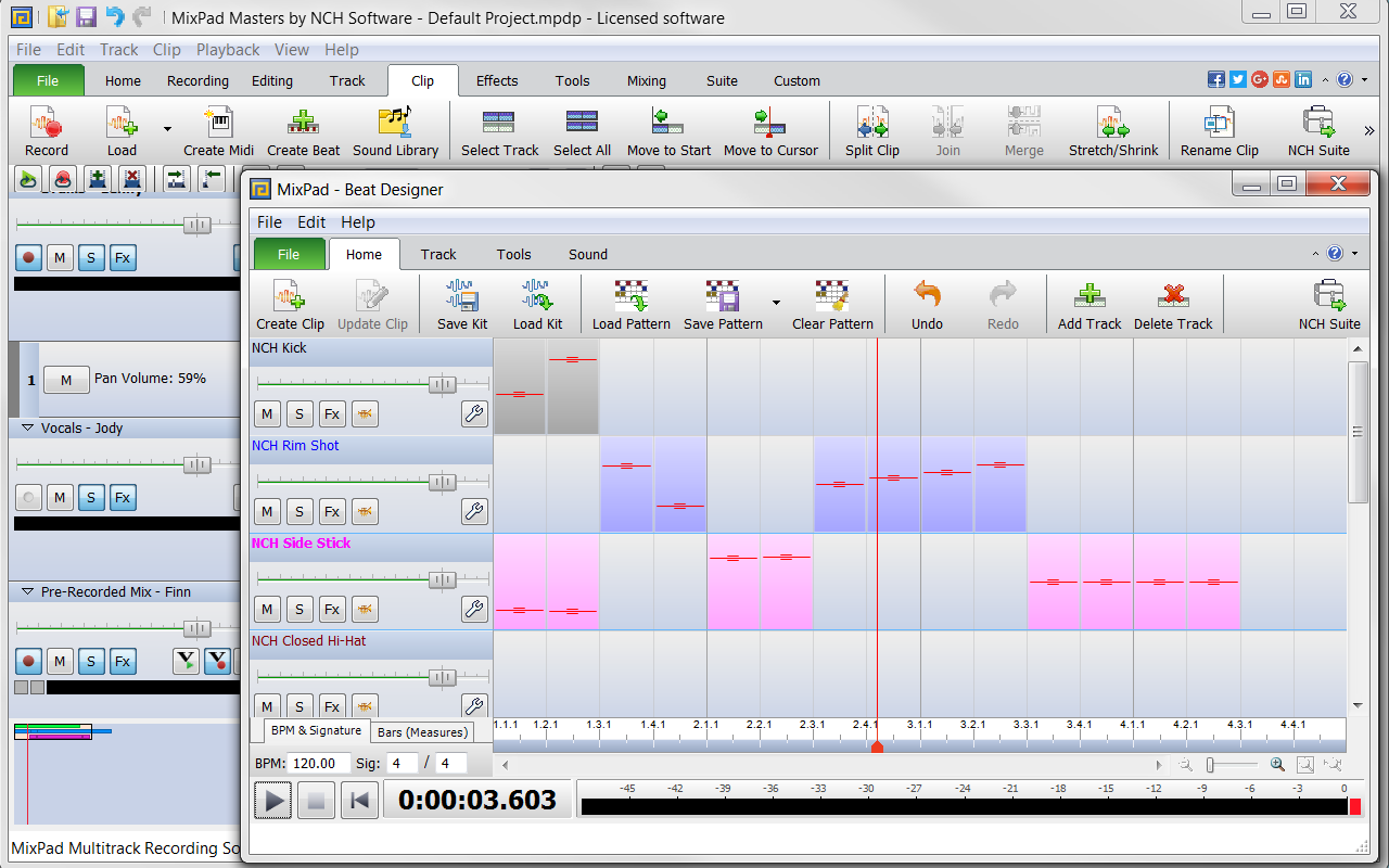 MixPad Multitrack Recording Software for Sound Mixing and Music Production [Download]