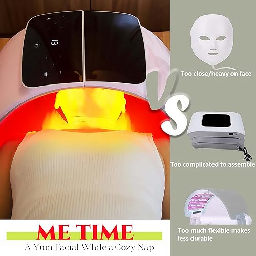 Miniatura 4 de Máquina de terapia para el cuidado de la piel con luz LED, dispositivo de rejuvenecimiento facial con fotón, 7 colores, máscara facial LED, terapia
