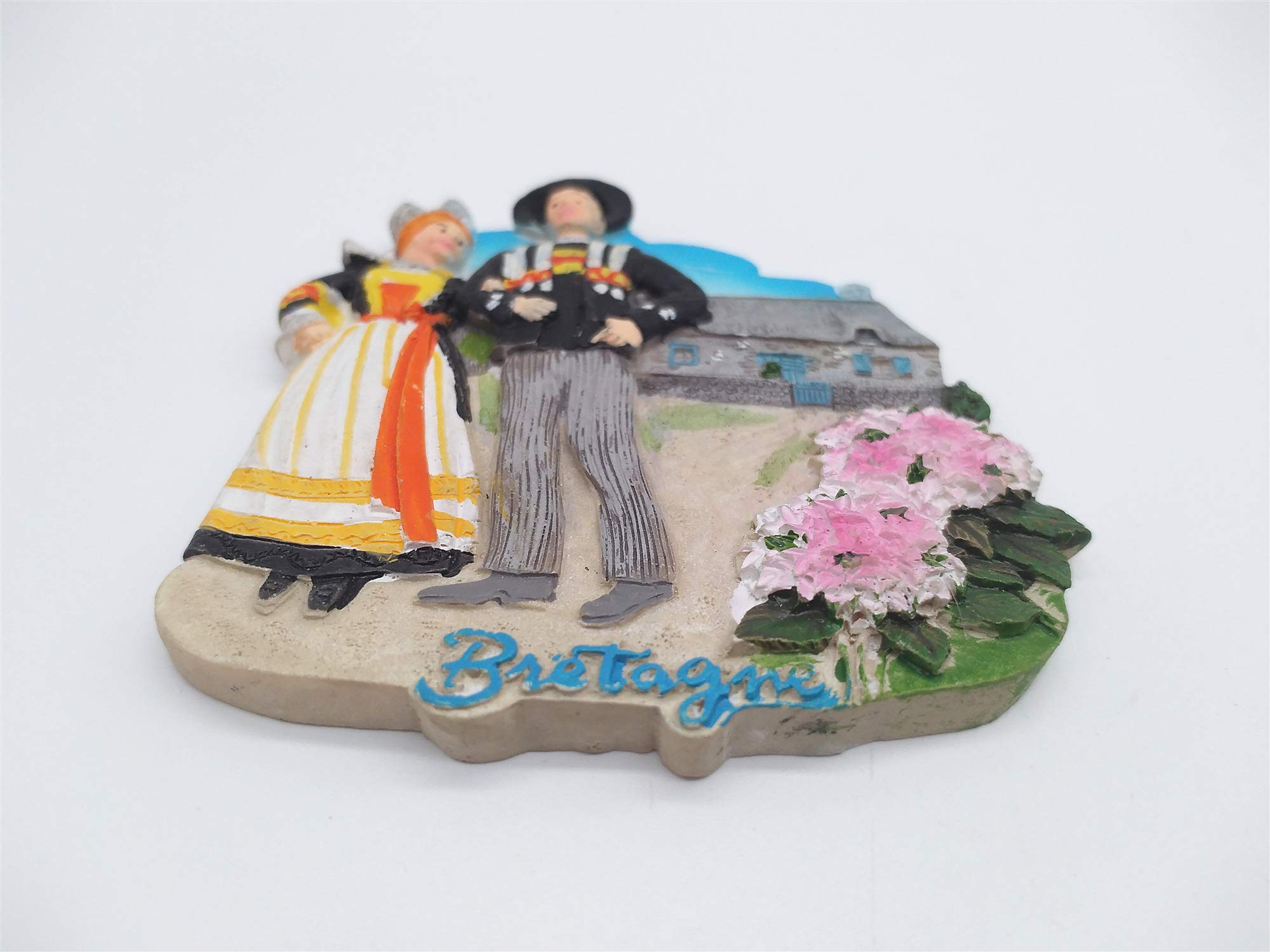 Magnete Frigorifero 3D Bretagna Francia - Souvenir Artigianale In Resina, 6,5x6,5 Cm, Decorazione Casa E Cucina