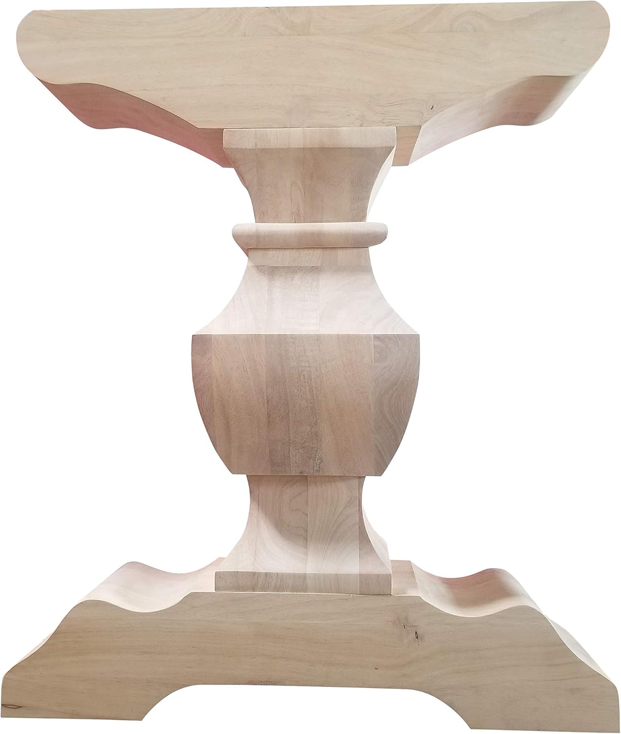 Design 59 Trestle Table Base- Single Hardwood Pedestal (P02) : Home & Kitchen