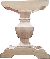 Vista 3 de DESIGN 59 Base de mesa de caballete - Pedestal de madera dura individual (P02)