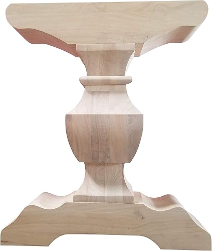 Miniatura 3 de DESIGN 59 Base de mesa de caballete - Pedestal de madera dura individual (P02)