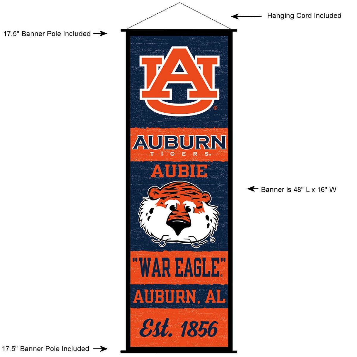 Amazon.com : Auburn Banner and Scroll Sign : Sports & Outdoors