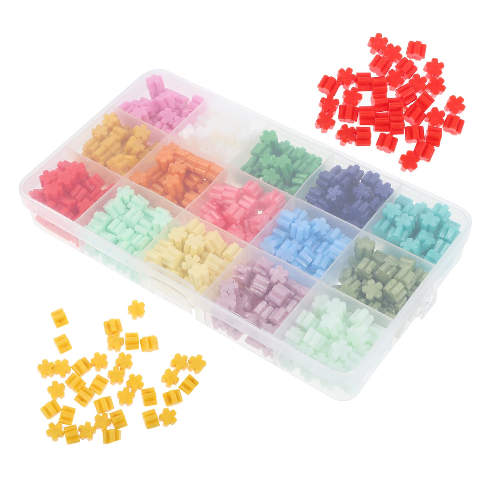 NUOBESTY 5 Boxen Retro Sealing Wax Beads Achteckige Wachssiegelperlen für Diy Farben Schnelltrocknend und Einfach zu Verwenden für Einladungen und