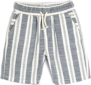 شورت كتان للأولاد برباط وجيوب من كوتون، قطعة واحدة