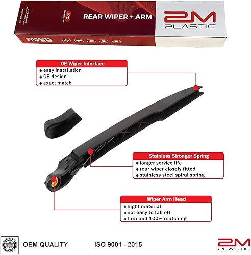 Miniatura 3 de Brazo y cuchilla del limpiaparabrisas trasero para VOLVO XC90 2016 2017 2018 32219752 calidad OEM 2M PLASTIC