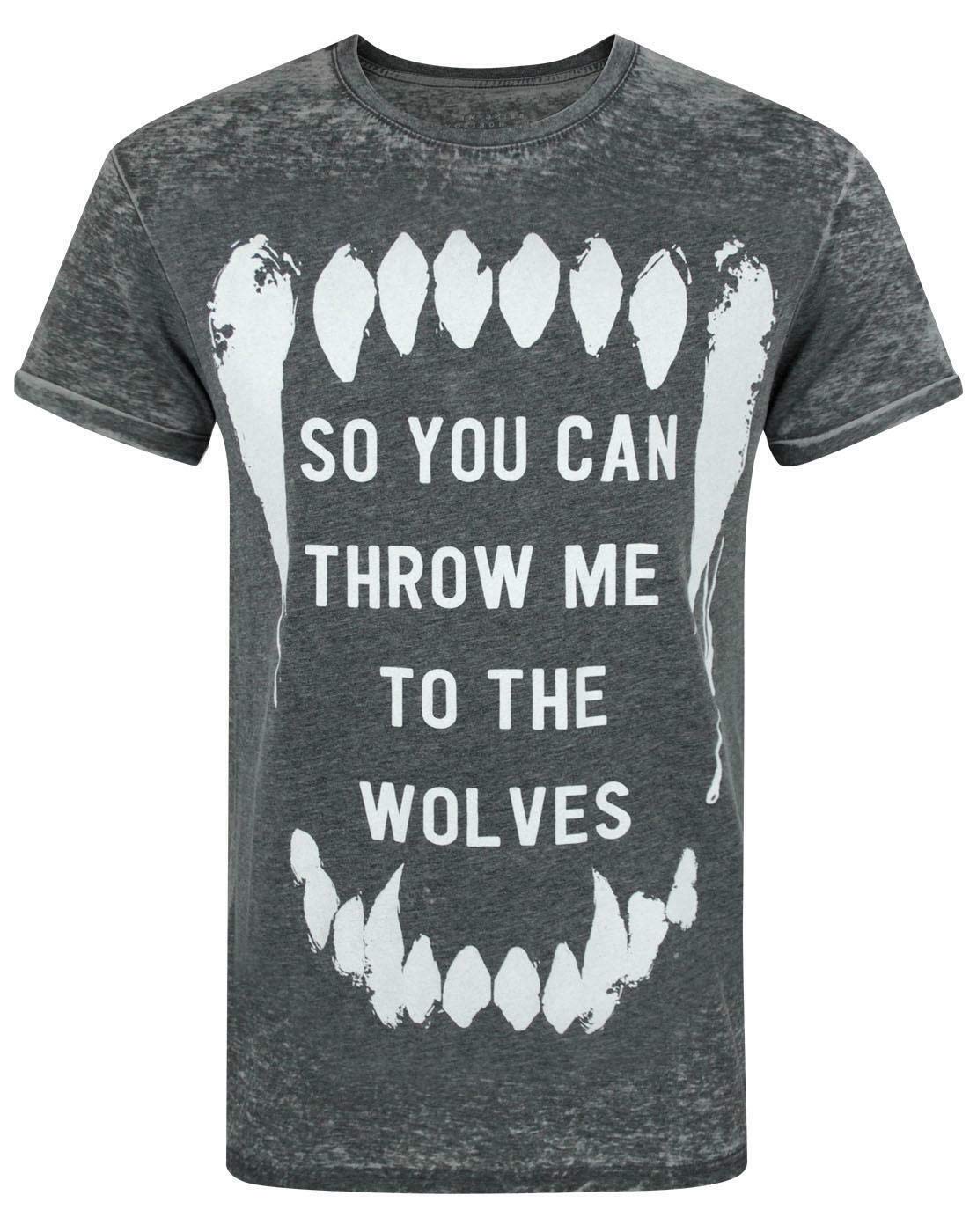 Bring Me The Horizon Wolves Burn Out Men's T-Shirt Charcoal