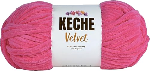 Vista 23 de Hilo de terciopelo Keche para crochet, suave chenilla voluminosa para bebé, manta Amigurumi, 100 gr (121 m) - Turquesa