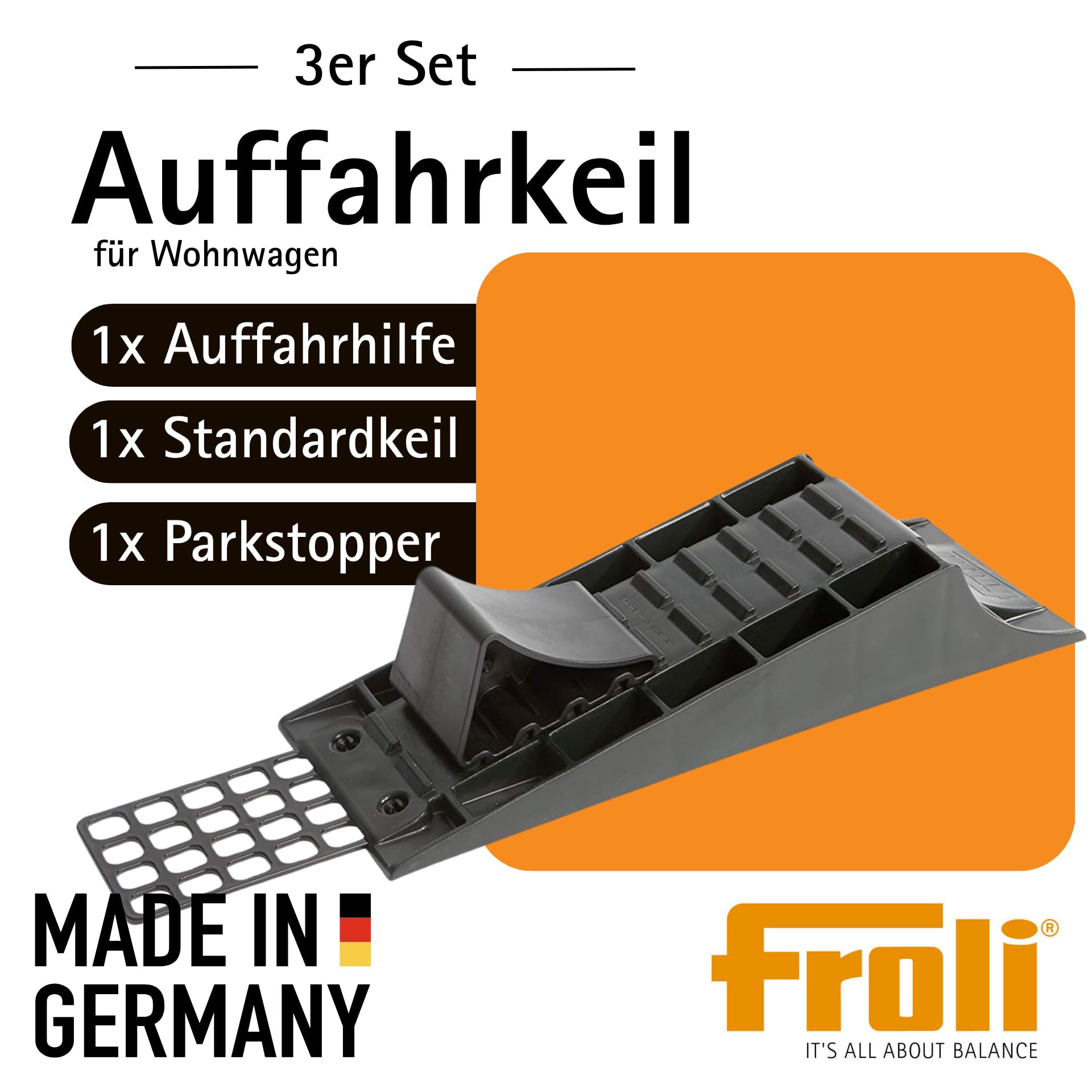 Froli 136/119 - Set Cuneo Ferma Ruota, 1 Pezzo