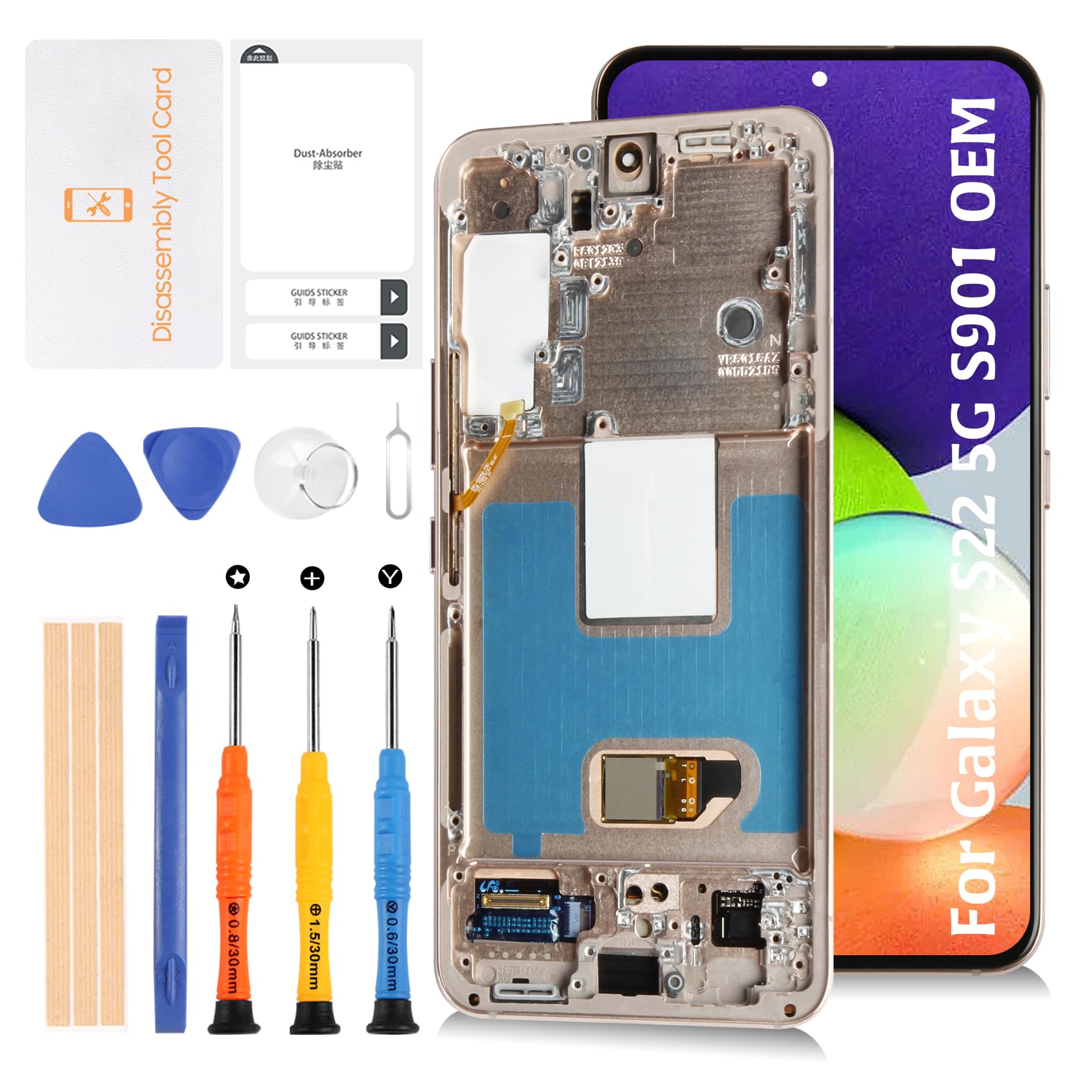 Amazon.com: Olivechard S22 5G S901 OEM Original LCD Display +Pink