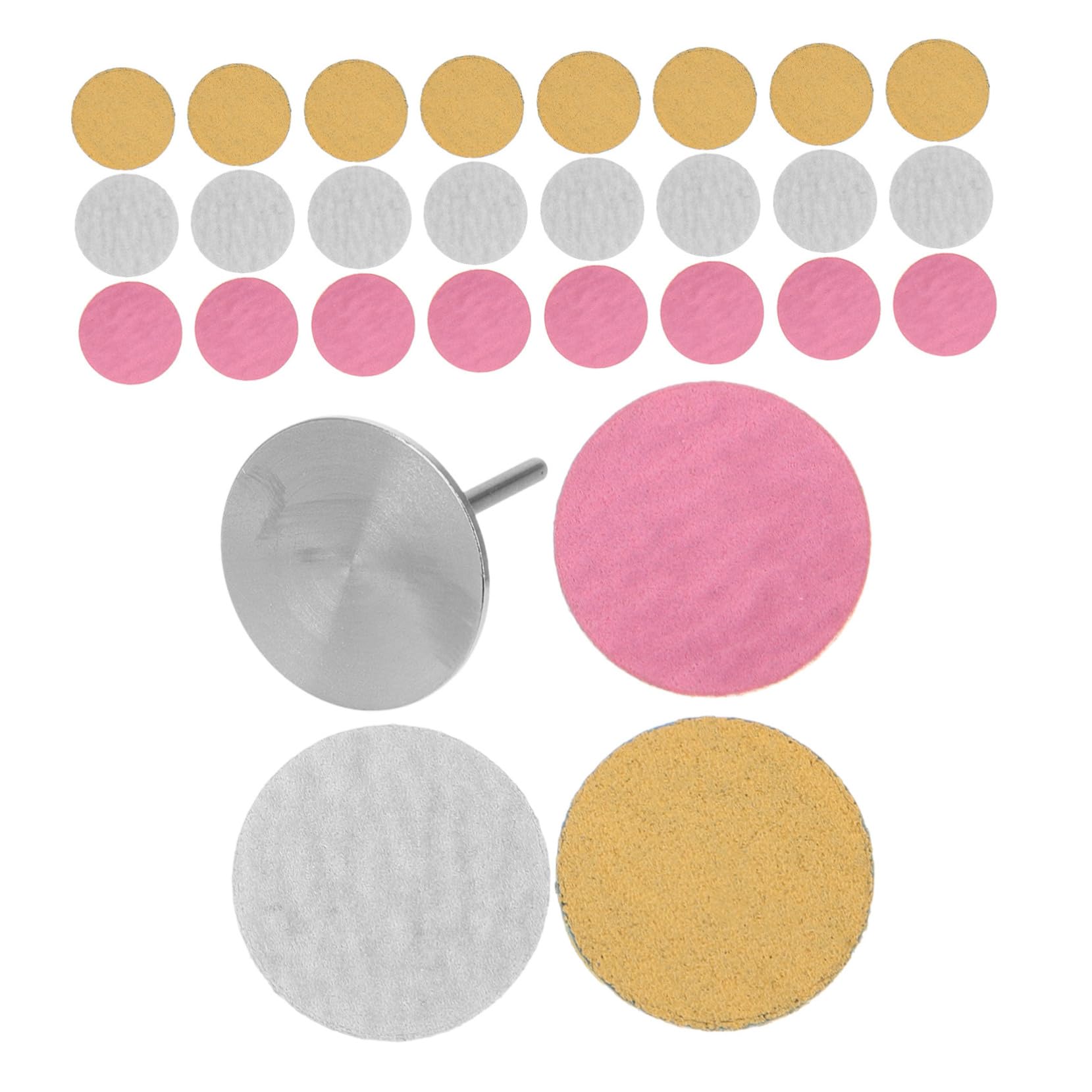 BIUDECO 60pcs Sanding Discs with Nail Drill Bit Replacement Sandpaper Discs for Foot Files Assorted Grits for Nail Care Dead Skin Removal