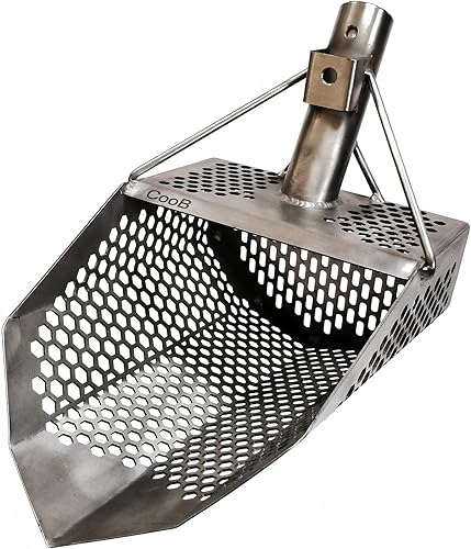 Miniatura 5 de CooB Exclusiva herramienta de detección de metales de cuchara de arena de titanio, pala ultraligera y fuerte, herramienta de caza de tesoros para
