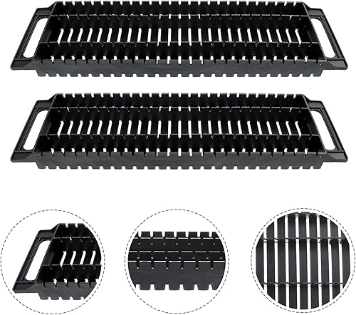Miniatura 3 de 2 piezas de soporte de barra antiestática, bandeja de PCB antiestática, estante ESD, estantes de rotación de almacenamiento de 25 estantes