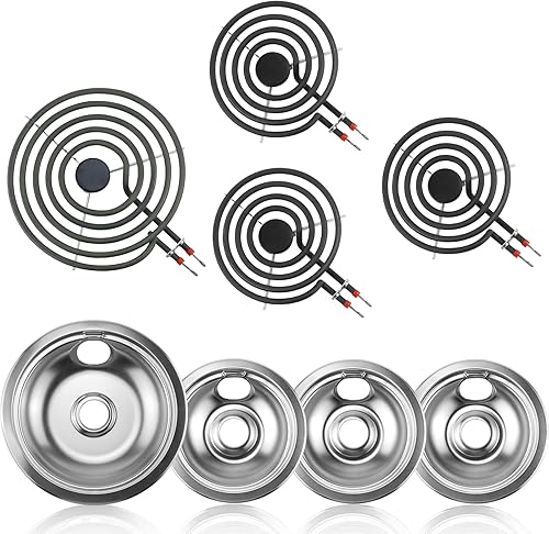 Miniatura 9 de Bandejas de goteo para quemador eléctrico 5304430149(15.24 cm) 5304430150(20.32 cm) Quemador de estufa eléctrica MP15YA(15.24 cm) MP21YA(20.32 cm)