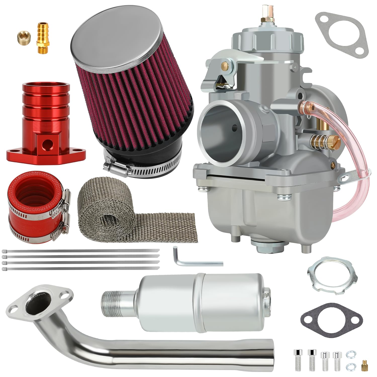Amazon.com: CILOYU VM34 Carburetor Exhaust Stage 2 Kit Replacement