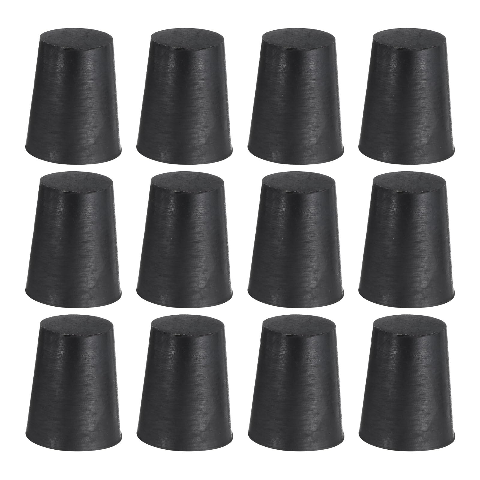 uxcell 12 Pcs Silicone Rubber Tapered Plug, 13mm to 18mm High-Temperature Solid Rubber Stoppers Silicone Plugs for Hole Plugs, Spraying, Coating, Painting Protection, Black, 25mm — Amazon image 12