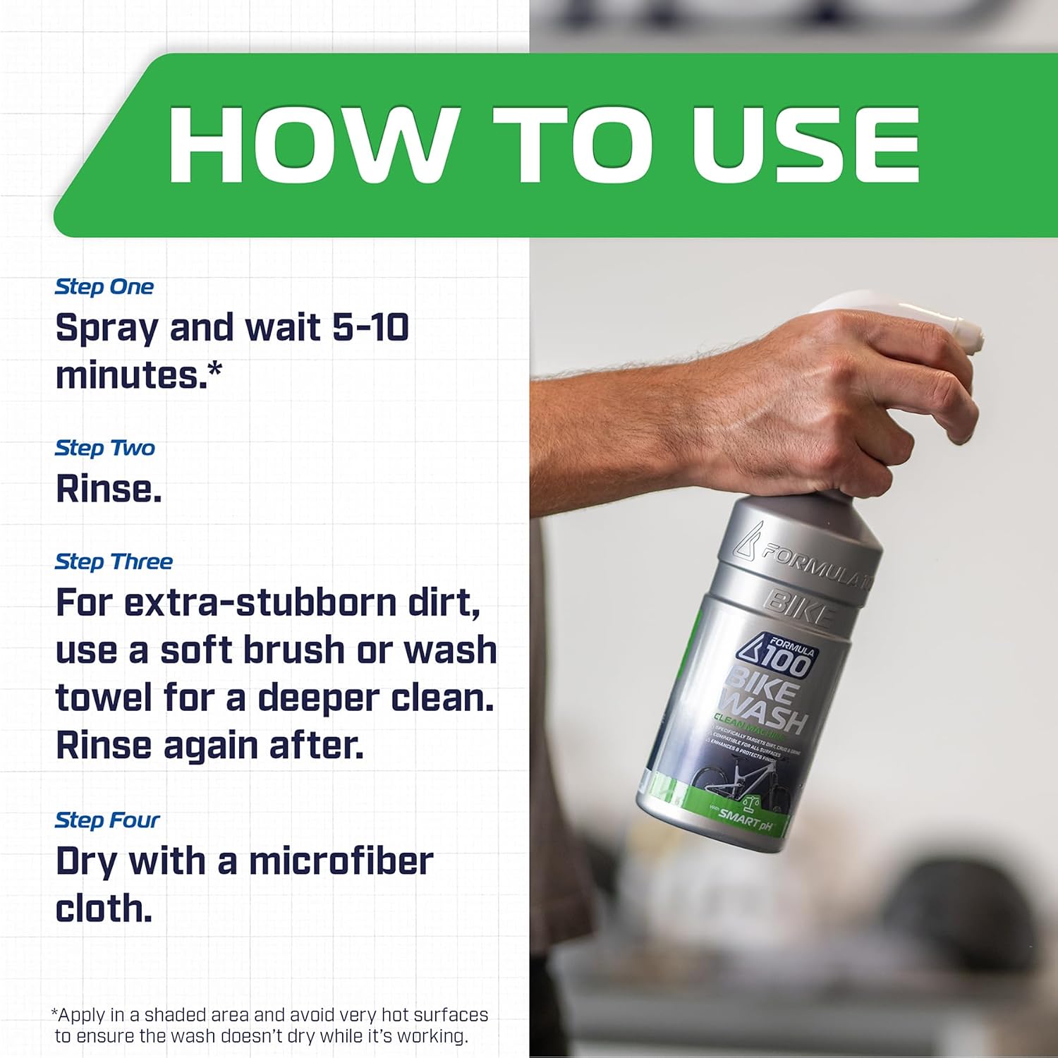 Clean Machine Bike Wash for Cleaning Bicycles & Electric Bikes No-Run Gel Formula Works on All Surfaces, Lifts Away Dirt & Grime | bike-oils