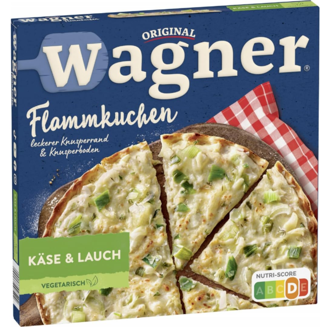 Wagner Pizza Flammkuchen Käse & Lauch 320g x 4 Stück