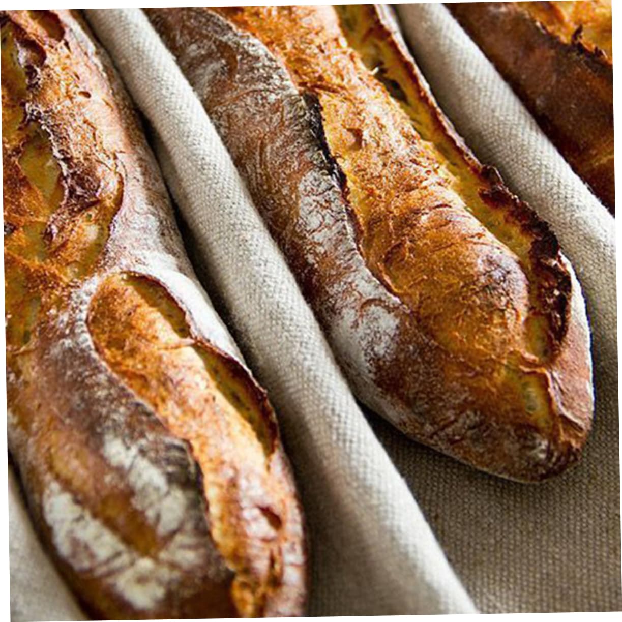 Brotfermentiertes Tuch 1 Stück aus Baumwolle, Beige, Groß | Leicht zu Reinigen, Leicht zu Lagern, für Gebäckzubereitung und Backen, Backzubehör für Brot