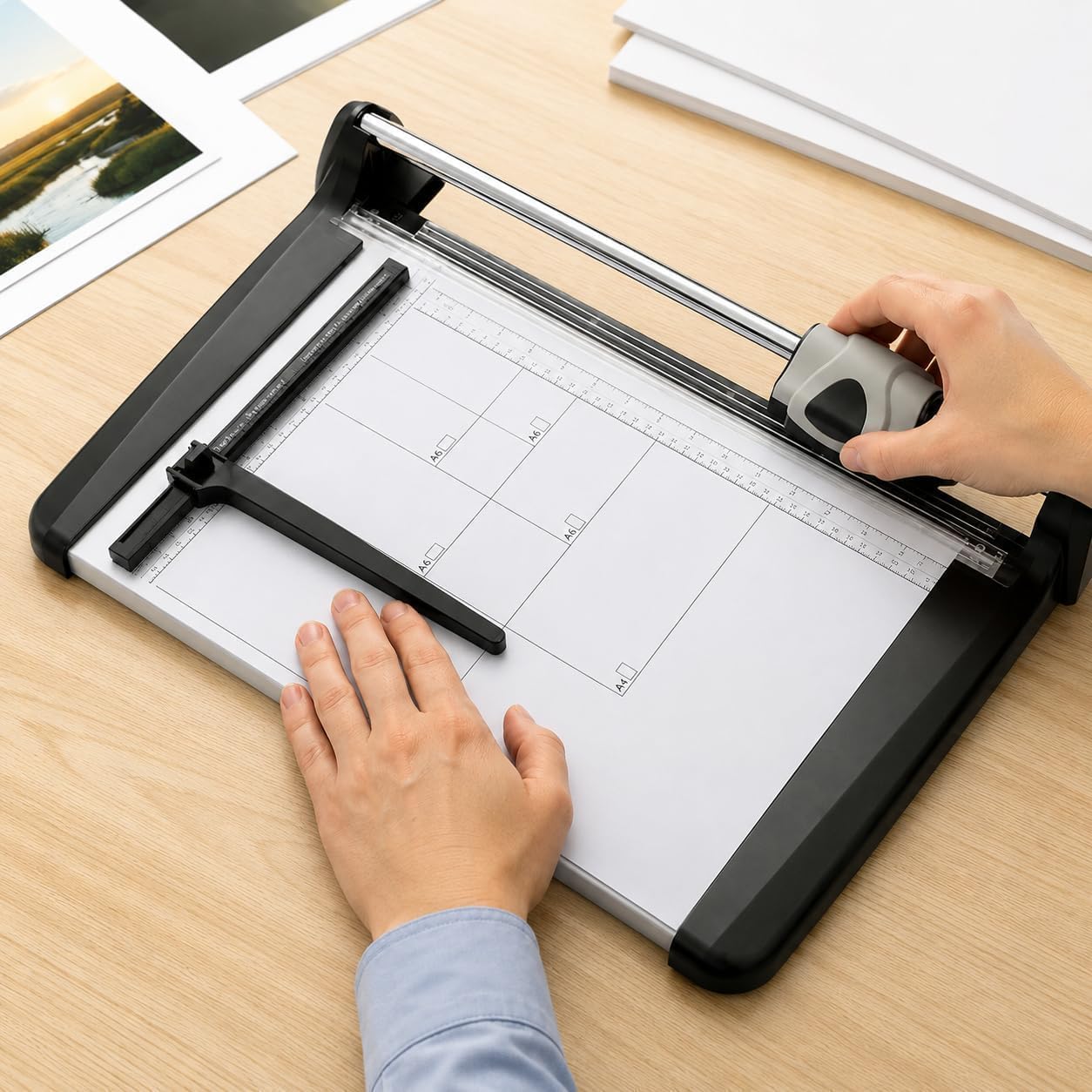 Decespugliatore rotativo per carta resistente, capacità di 15 fogli, 360 mm